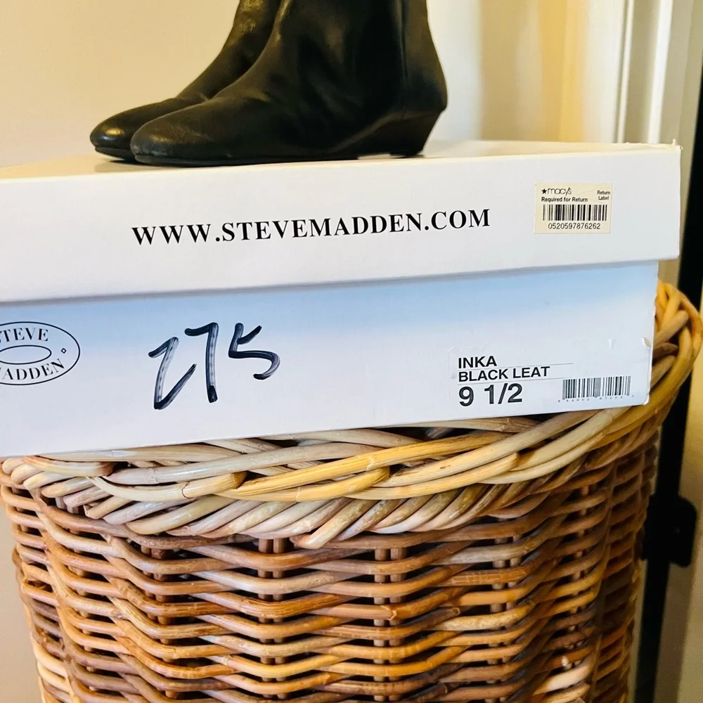 Steve Madden Black Over the Knee Boots
